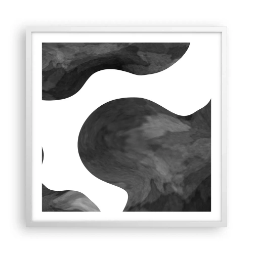 Plakat w białej ramie - Droga Mleczna - 60x60 cm