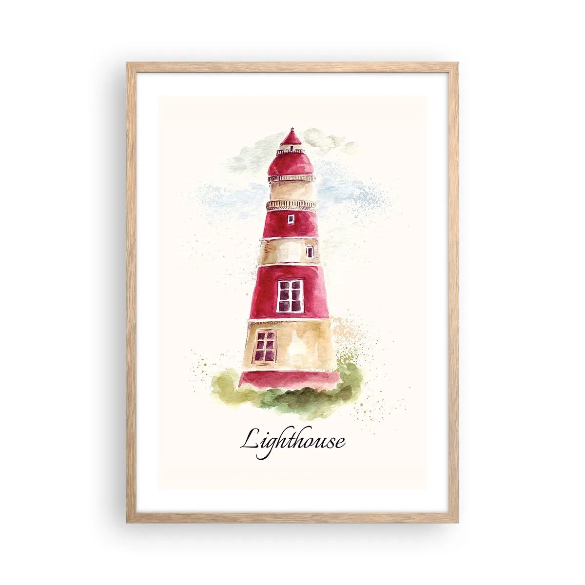 Plakat w ramie jasny dąb - Wokół zawsze pogoda - 50x70 cm