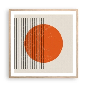 Plakat w ramie jasny dąb - Zawsze słońce - 60x60 cm