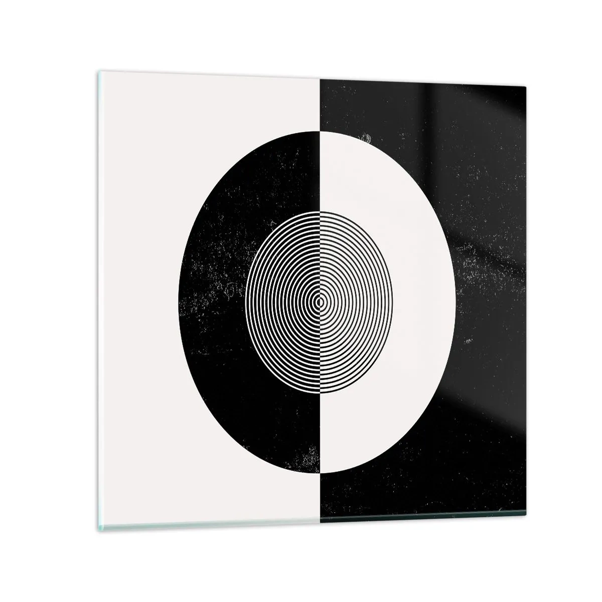 Obraz na szkle - Harmonia w czerni i bieli - 60x60 cm