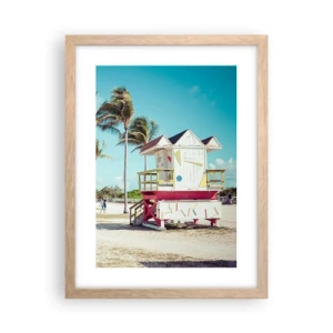 Plakat w ramie jasny dąb - Przed tobą piękny dzień - 30x40 cm