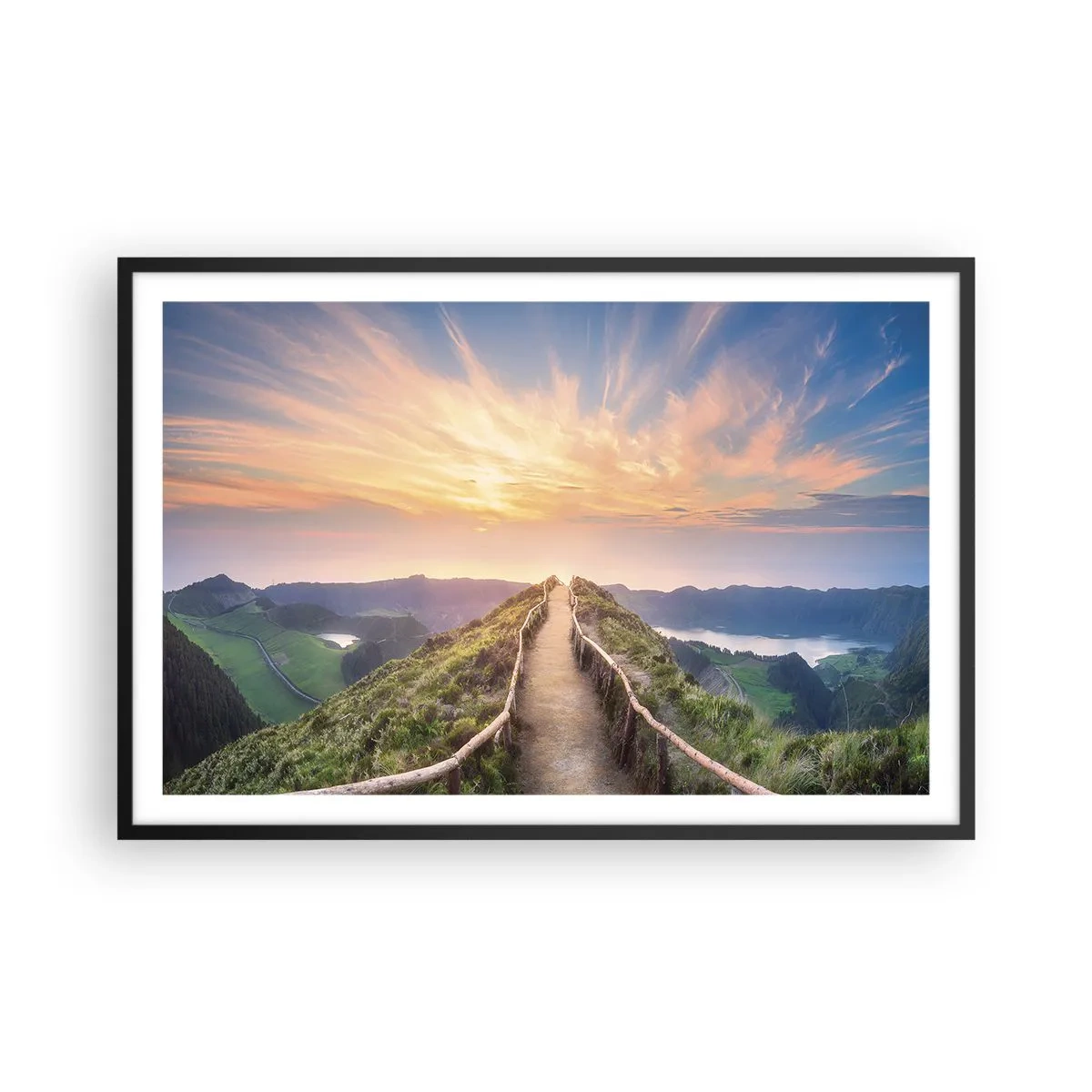 Plakat w czarnej ramie - Blisko nieba - 91x61 cm