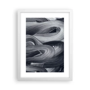 Plakat w białej ramie - Płynność rzeczywistości - 30x40 cm