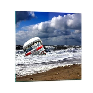 Obraz na szkle - I co się dziwisz? - 30x30 cm