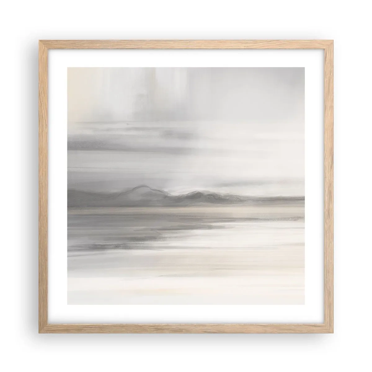 Plakat w ramie jasny dąb - Zamyślona dal - 50x50 cm