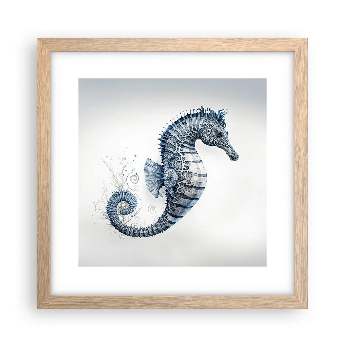 Plakat w ramie jasny dąb - Subtelny żart natury - 30x30 cm