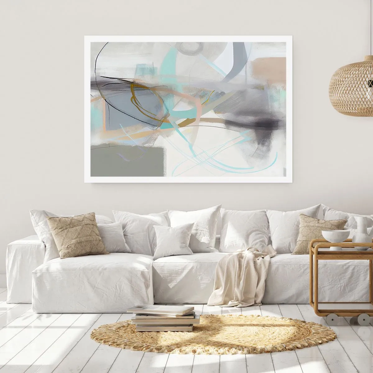 Plakat - Abstrakcja zamglona - 91x61 cm