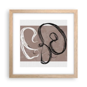 Plakat w ramie jasny dąb - Kompozycja – poszukiwanie pełni - 30x30 cm