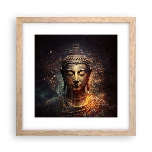 Plakat w ramie jasny dąb - Duchowa równowaga - 30x30 cm