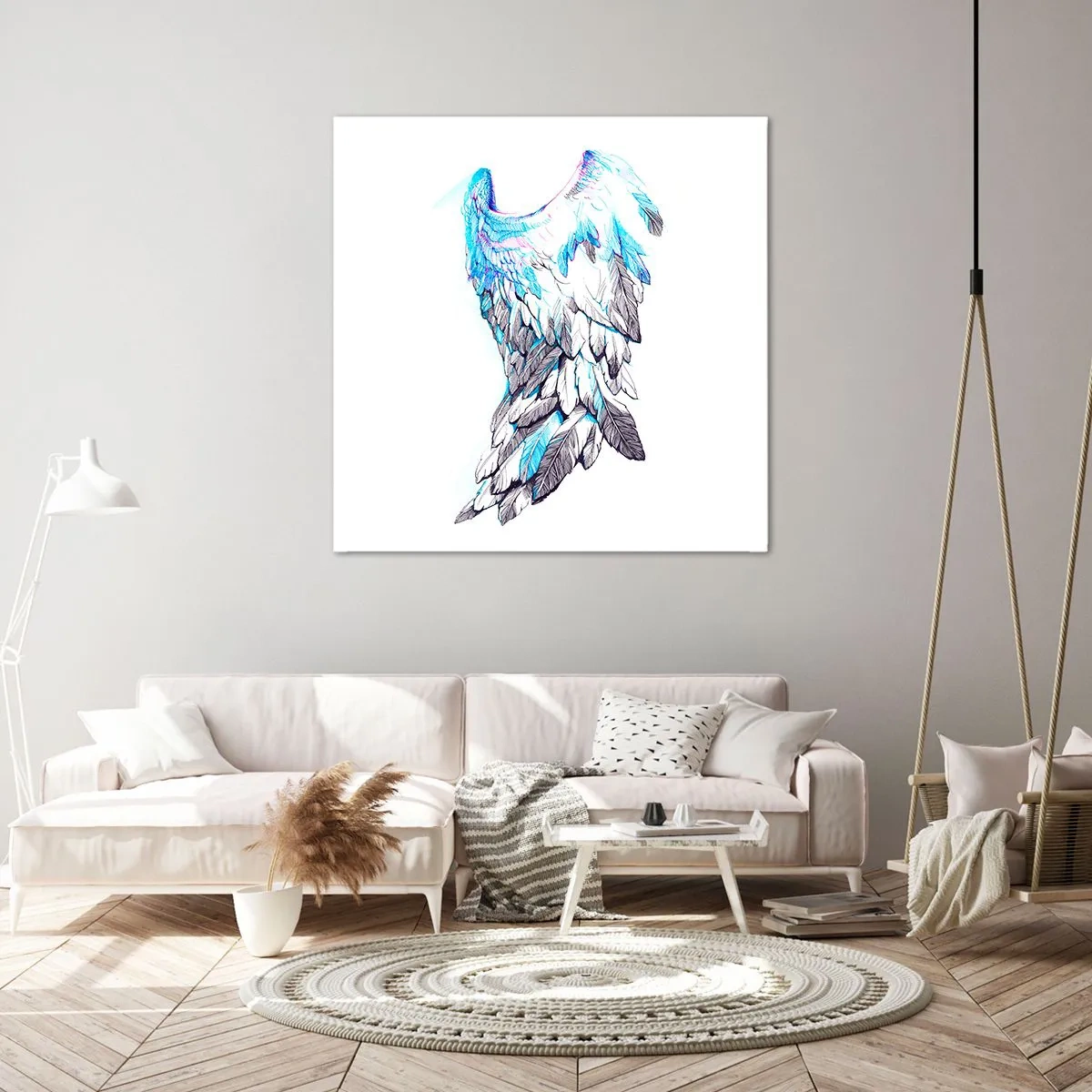 Obraz na płótnie - Trzeba mi skrzydeł - 40x40 cm