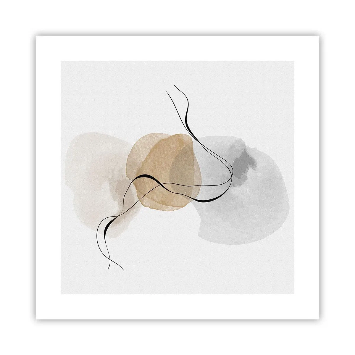 Plakat - Powietrzne paciorki - 40x40 cm
