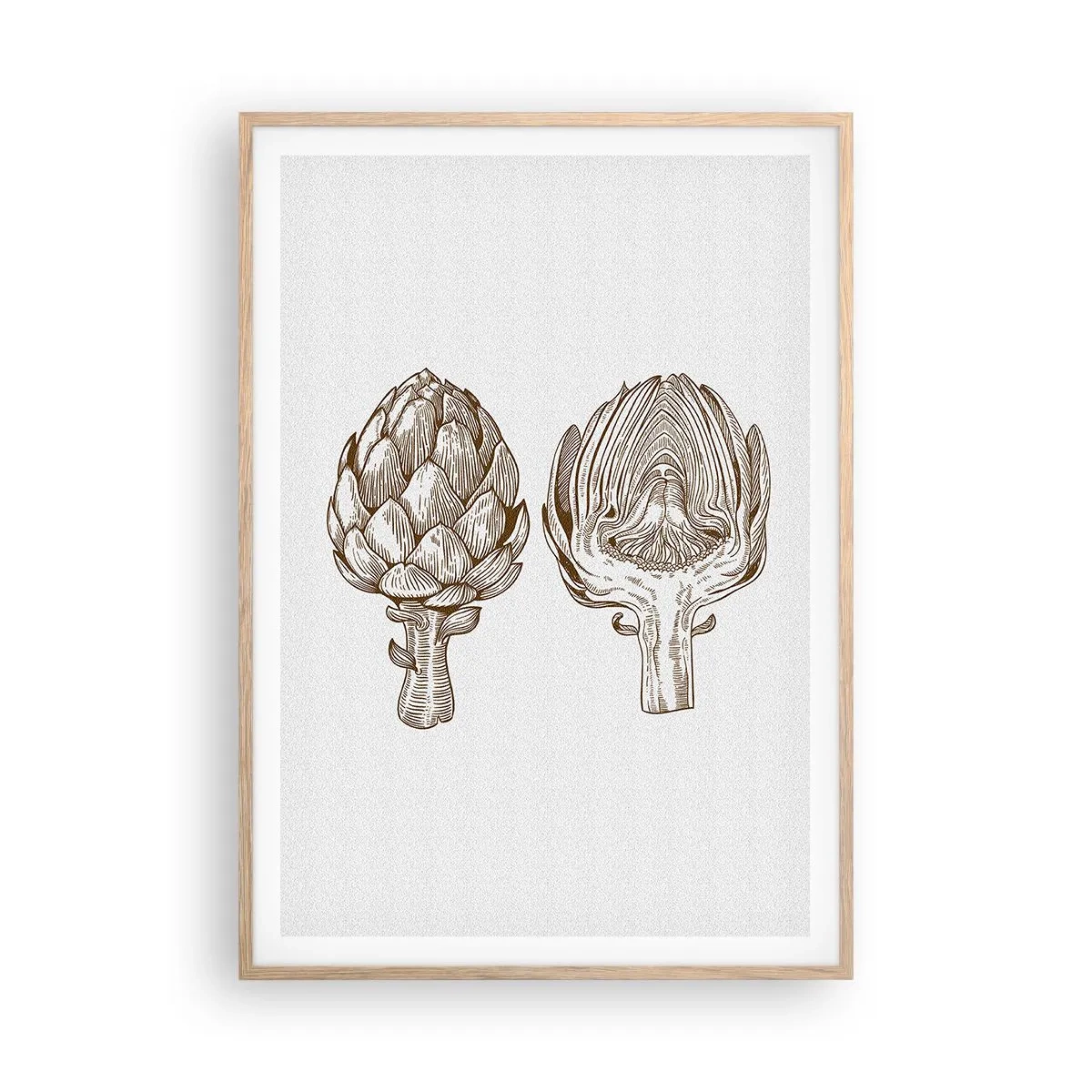 Plakat w ramie jasny dąb - Lekcja anatomii - 70x100 cm