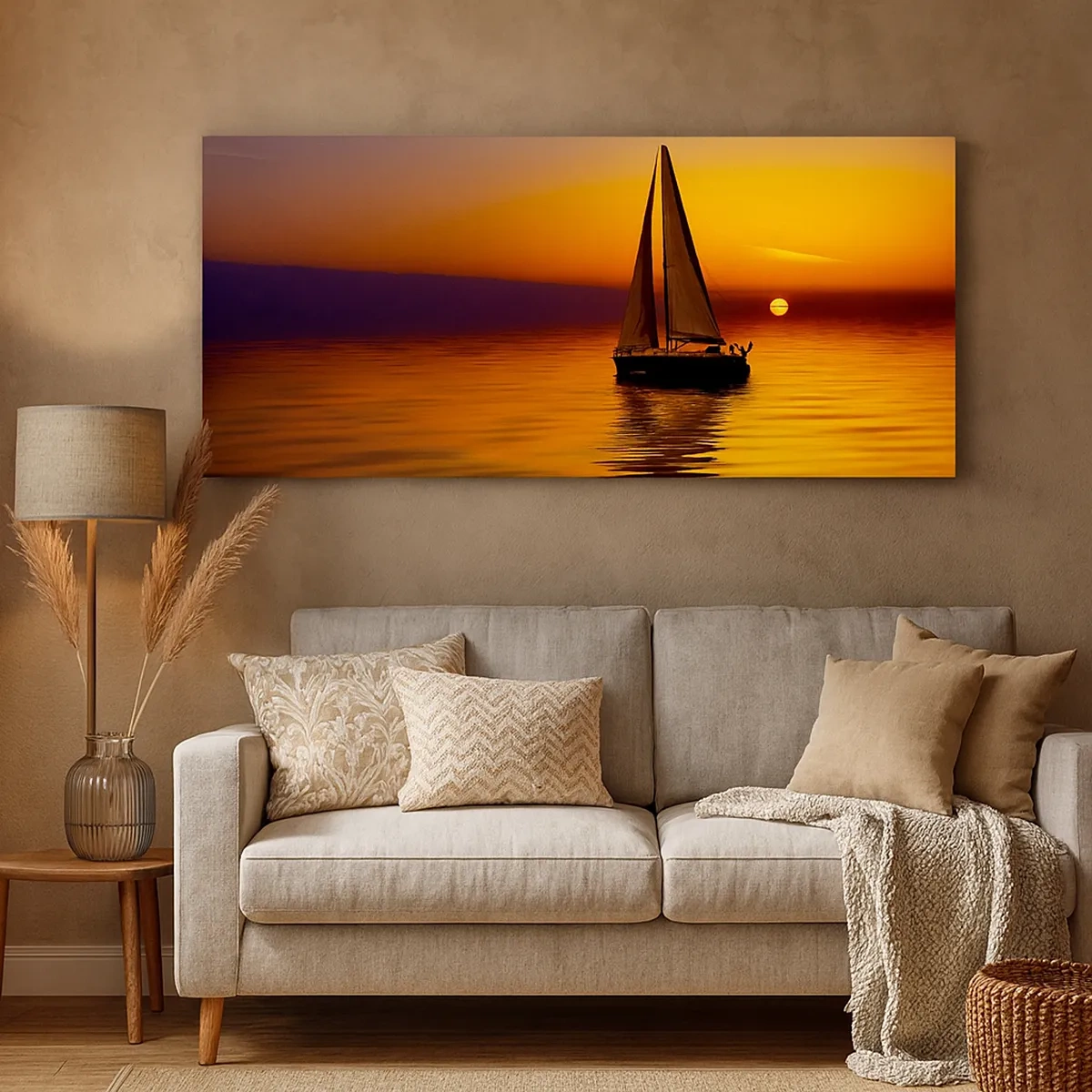 Obraz na płótnie - Jak tu cicho o zmierzchu… - 30x30 cm