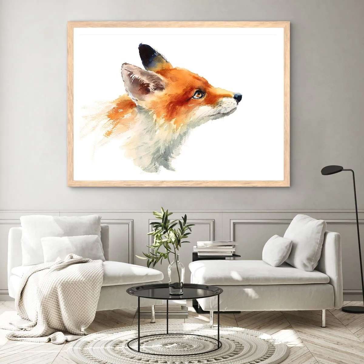 Plakat w ramie jasny dąb - Ostrożności nigdy za wiele - 70x50 cm