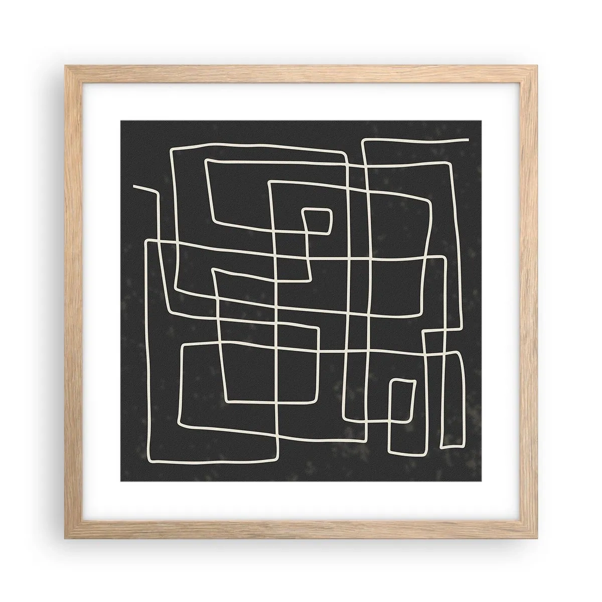 Plakat w ramie jasny dąb - Nie taki prosty - 40x40 cm