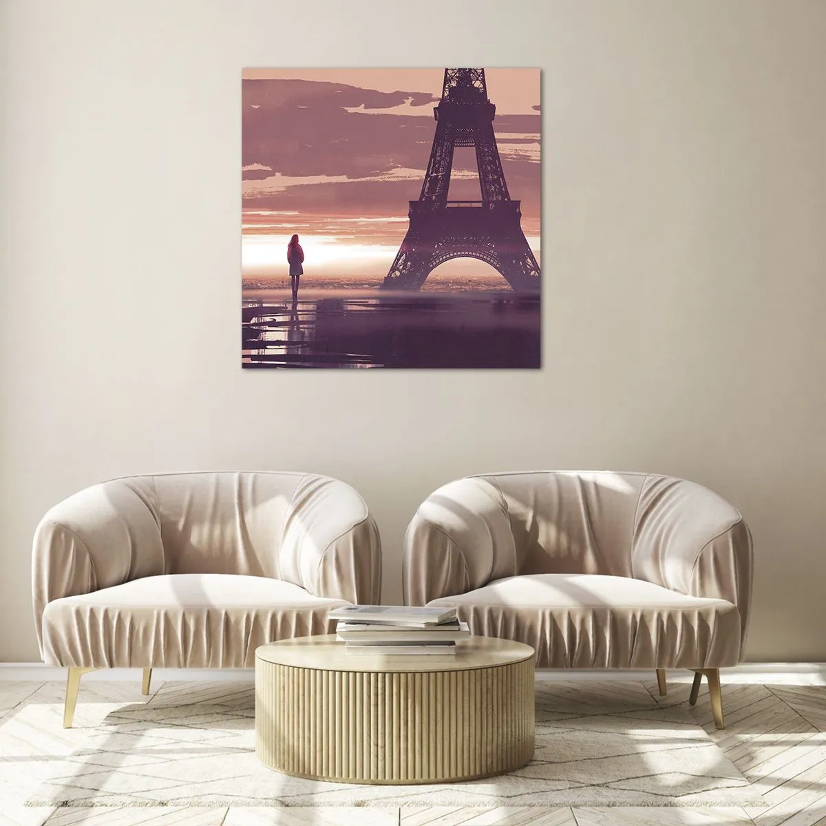 Obraz na szkle - Tylko one dwie - 30x30 cm