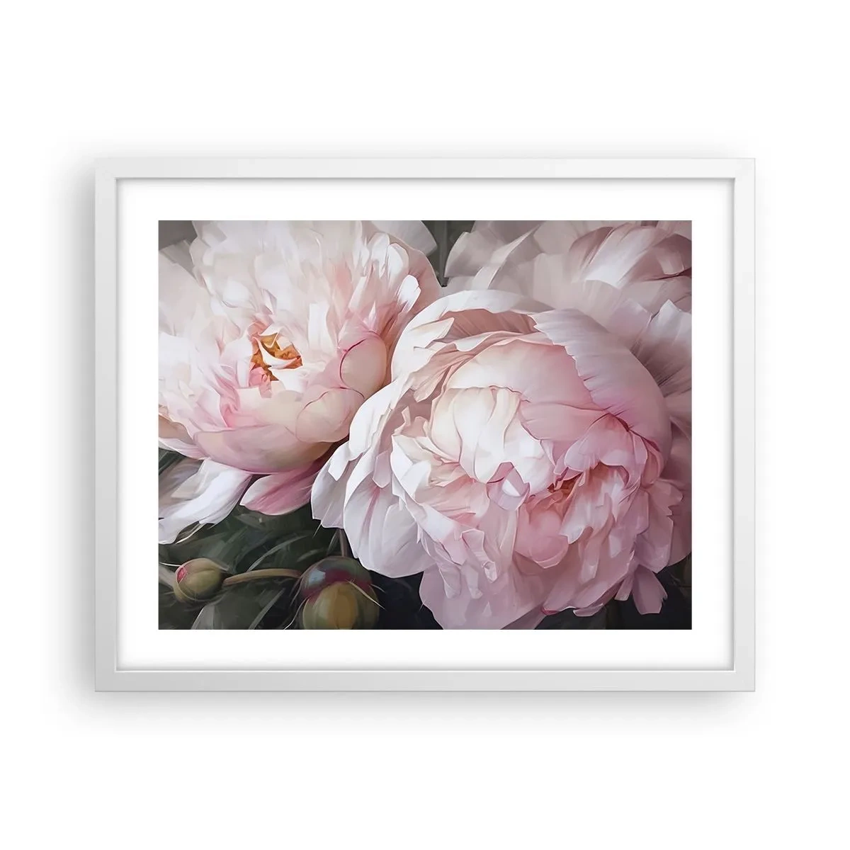 Plakat w białej ramie - Zatrzymane w rozkwicie - 50x40 cm