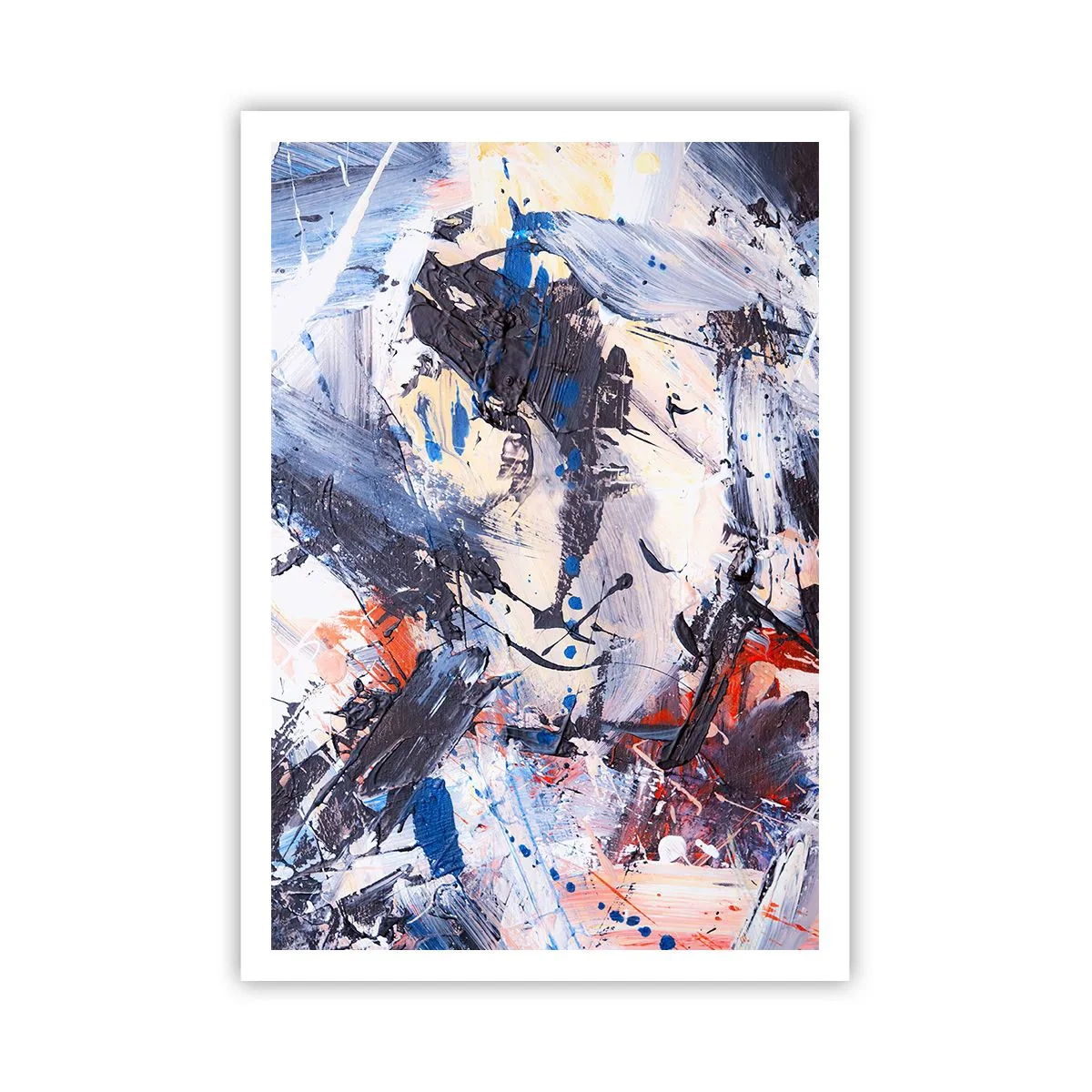 Plakat - Szalony taniec abstrakcji - 70x100 cm