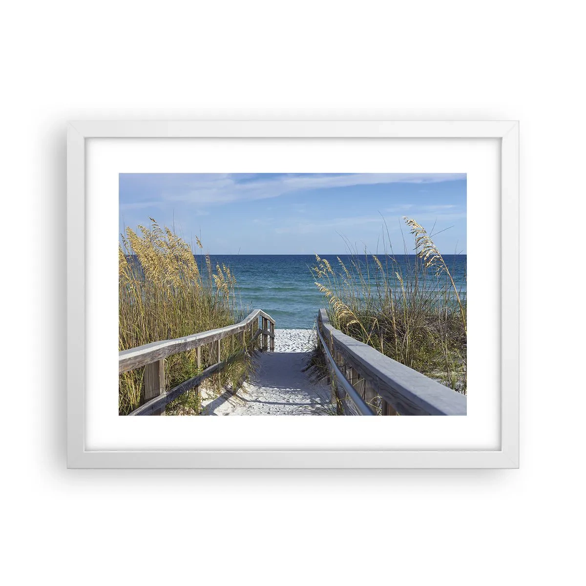 Plakat w białej ramie - W słońcu, na wietrze - 40x30 cm