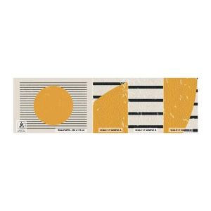 Fototapeta Próbka Samoprzylepna Deluxe Sticker - Siła prostoty - Słońce, Koło, Linie - 100x30 cm