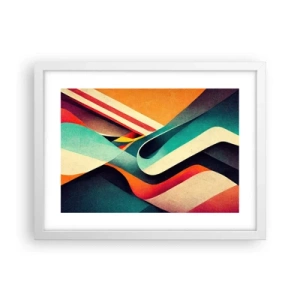 Plakat w białej ramie - Kompozycja intensywna - 40x30 cm
