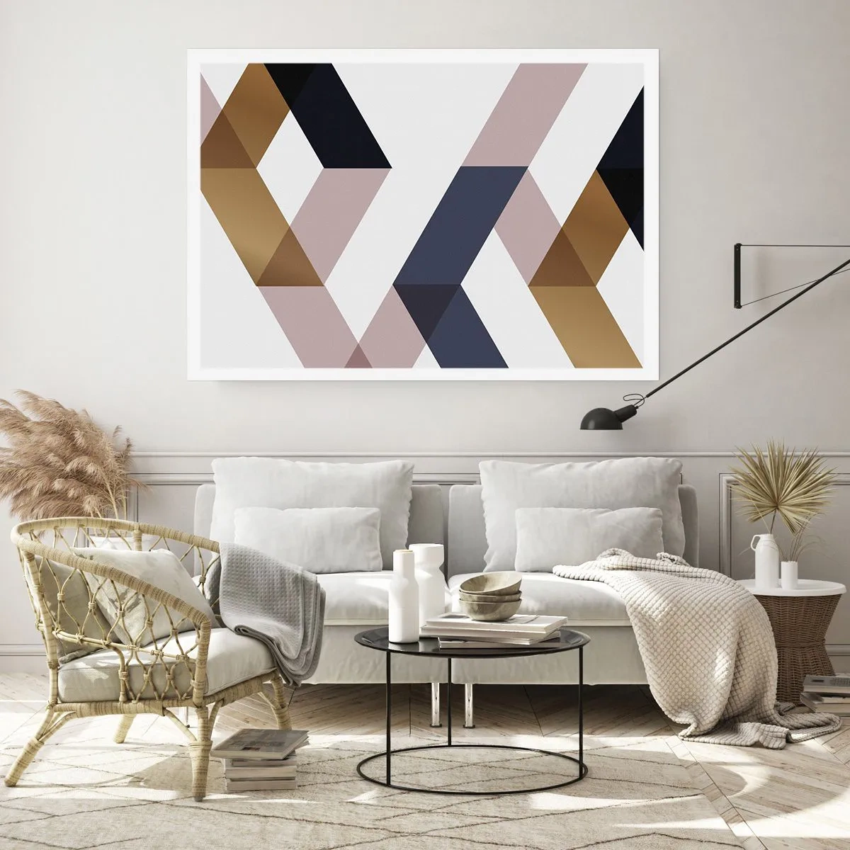 Plakat - Płaszczyzny i kąty - 70x50 cm
