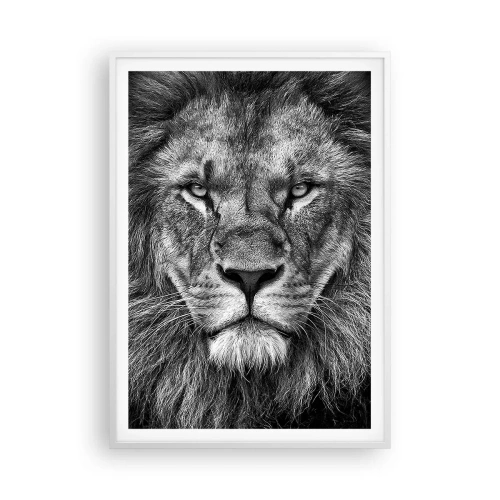 Plakat w białej ramie - W stroju koronacyjnym - 70x100 cm