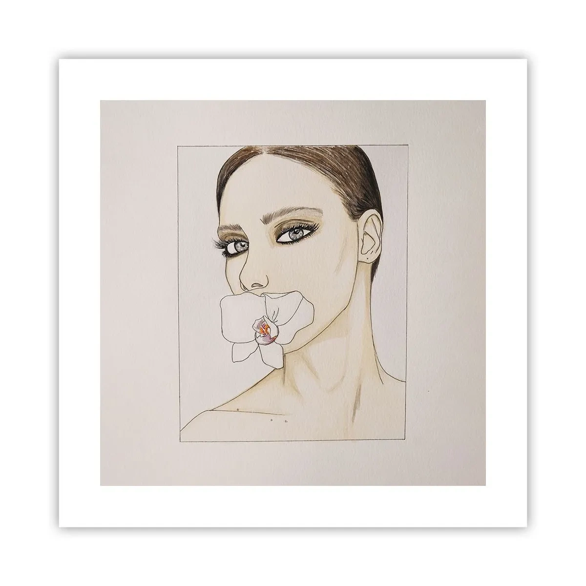 Plakat - Symbol elegancji i piękna - 40x40 cm