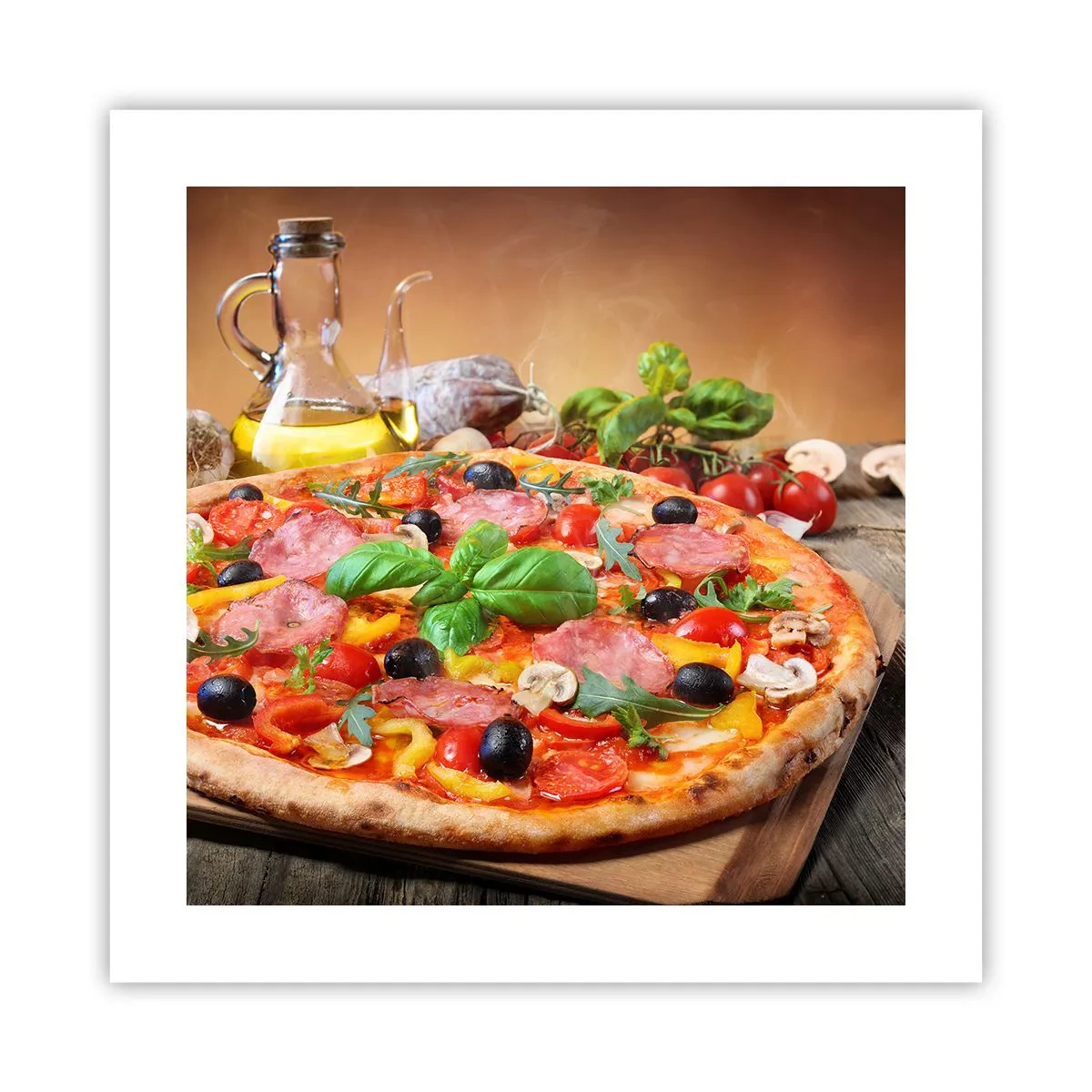 Plakat - Z prawdziwie włoskim smakiem - 40x40 cm
