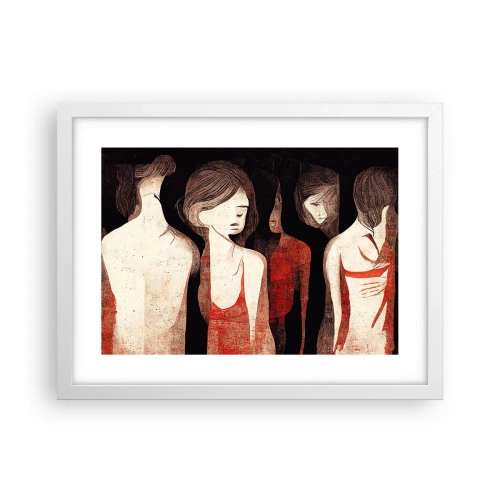 Plakat w białej ramie - Madonny z ciemności - 40x30 cm