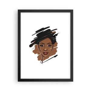 Plakat w czarnej ramie - Słodka jak czekolada - 30x40 cm