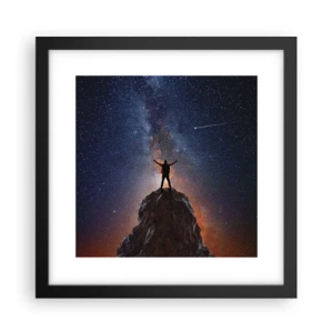 Plakat w czarnej ramie - Moc jest ze mną! - 30x30 cm