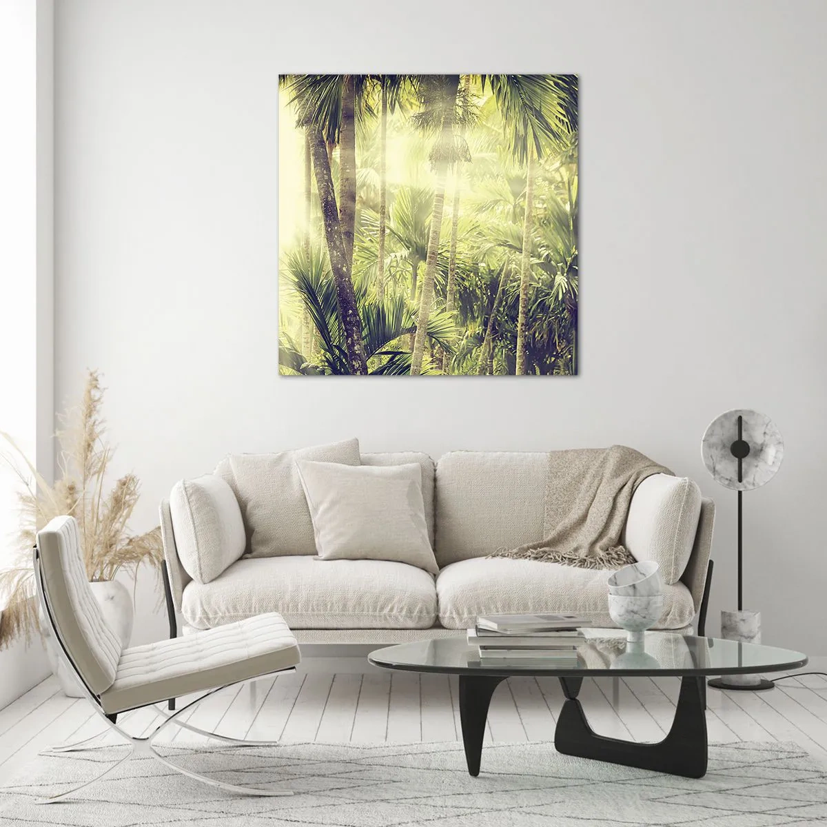 Obraz na szkle - W zielonym żarze - 50x50 cm