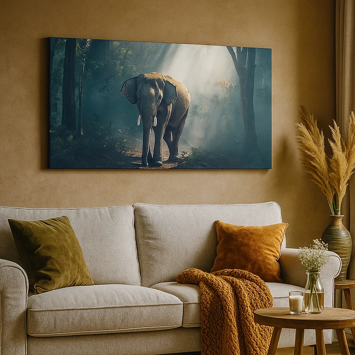 Obraz na płótnie - Spokojna przechadzka - 30x30 cm