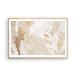 Plakat w ramie jasny dąb - Pastelowa kompozycja - 91x61 cm