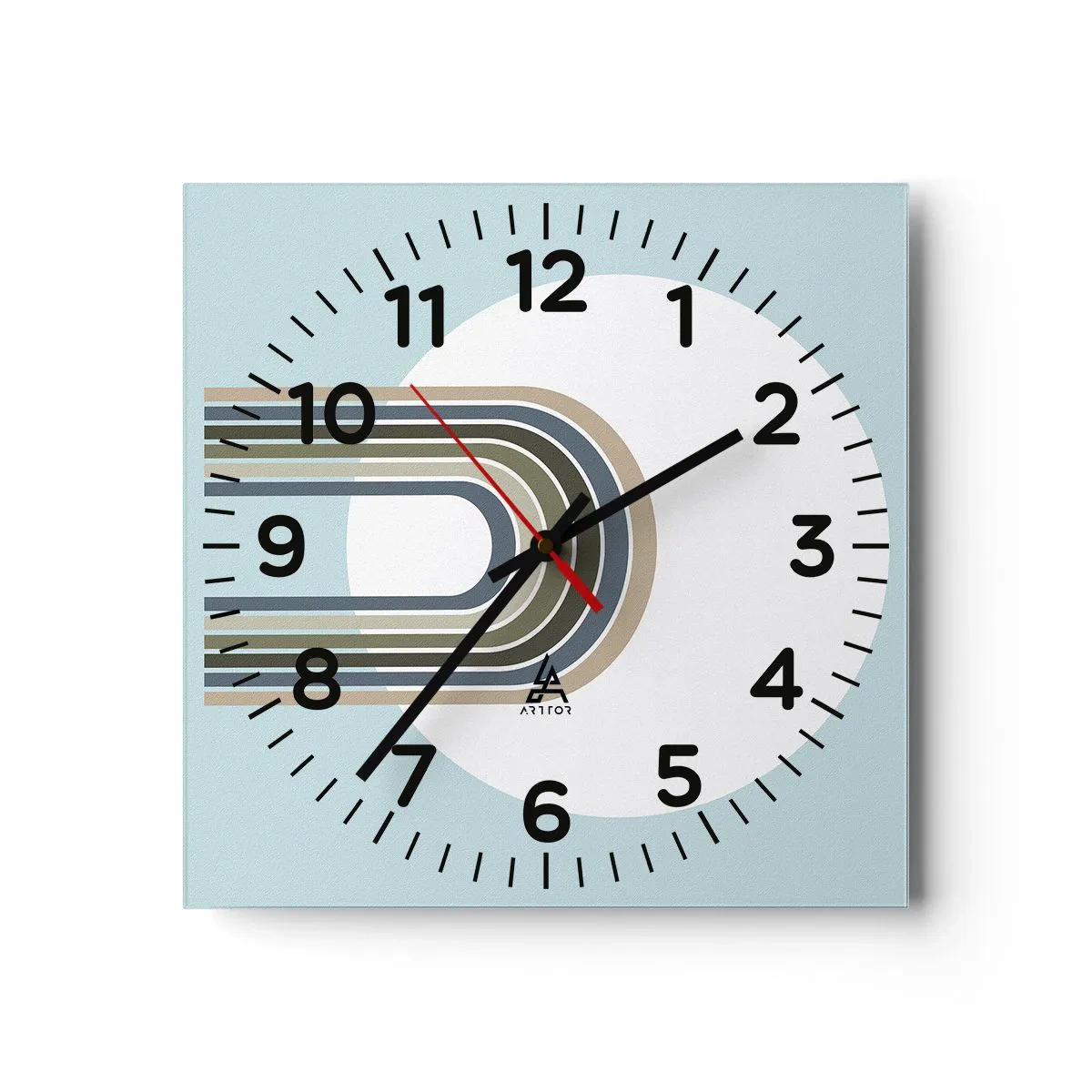 Zegar ścienny - Nieodparte przyciąganie - 40x40 cm