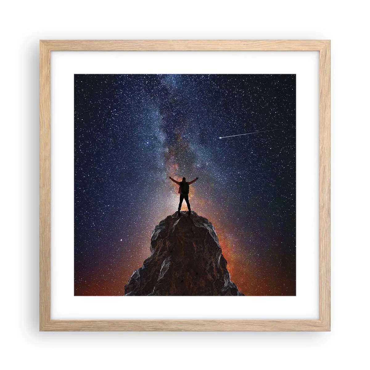 Plakat w ramie jasny dąb - Moc jest ze mną! - 40x40 cm