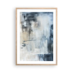 Plakat w ramie jasny dąb - Za zasłoną błękitu - 50x70 cm