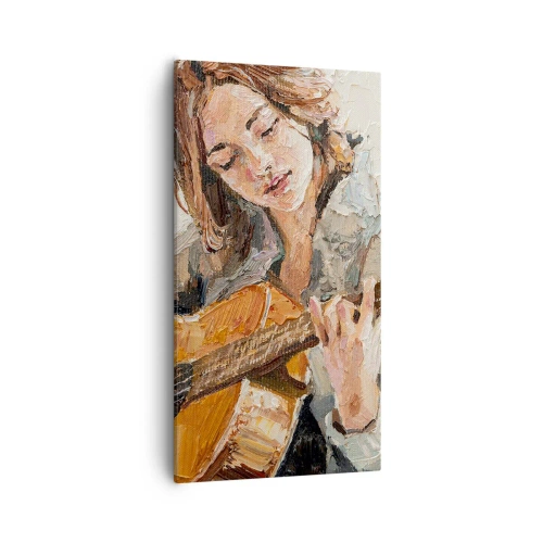 Obraz na płótnie - Koncert na gitarę i dziewczęce serce - 55x100 cm