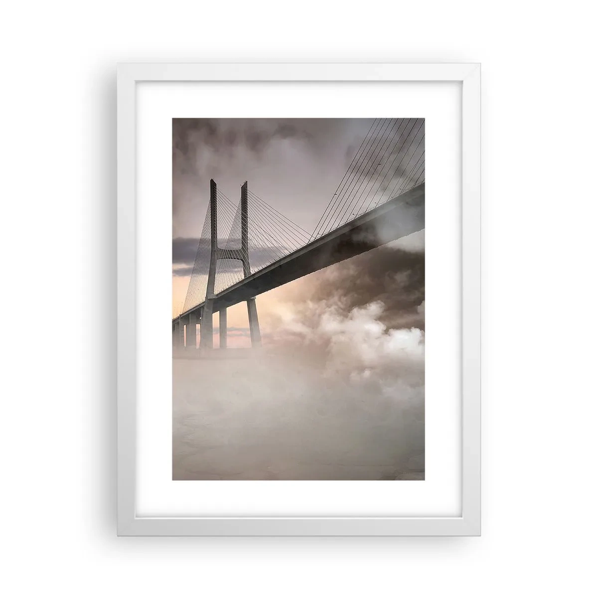 Plakat w białej ramie - Nad rzeką, której nie ma - 30x40 cm