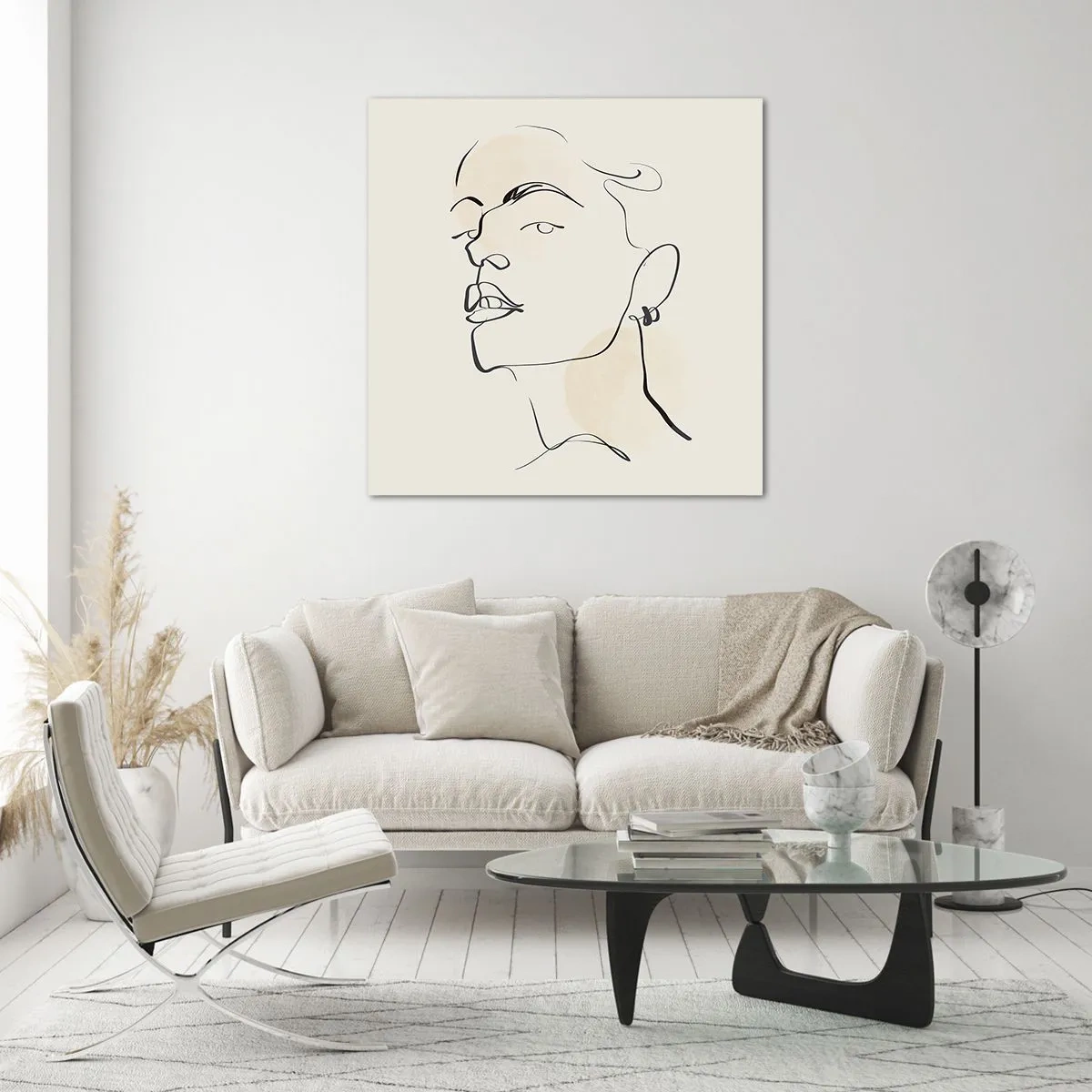 Obraz na szkle - Dumne spojrzenie - 40x40 cm