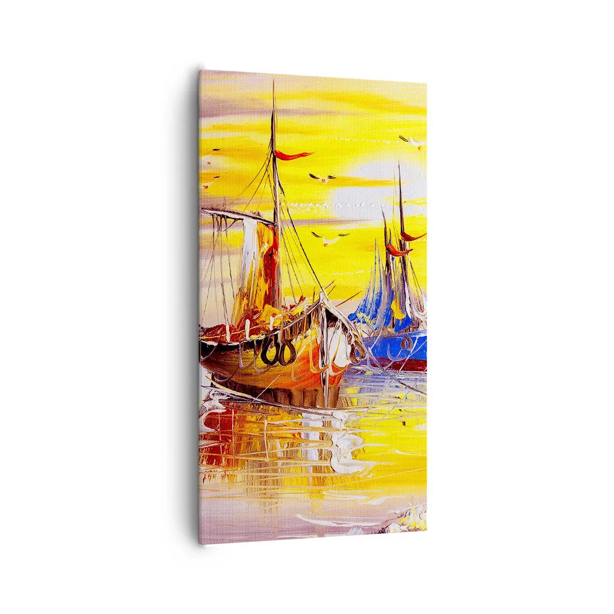 Obraz na płótnie - Zasłużony odpoczynek w porcie - 65x120 cm