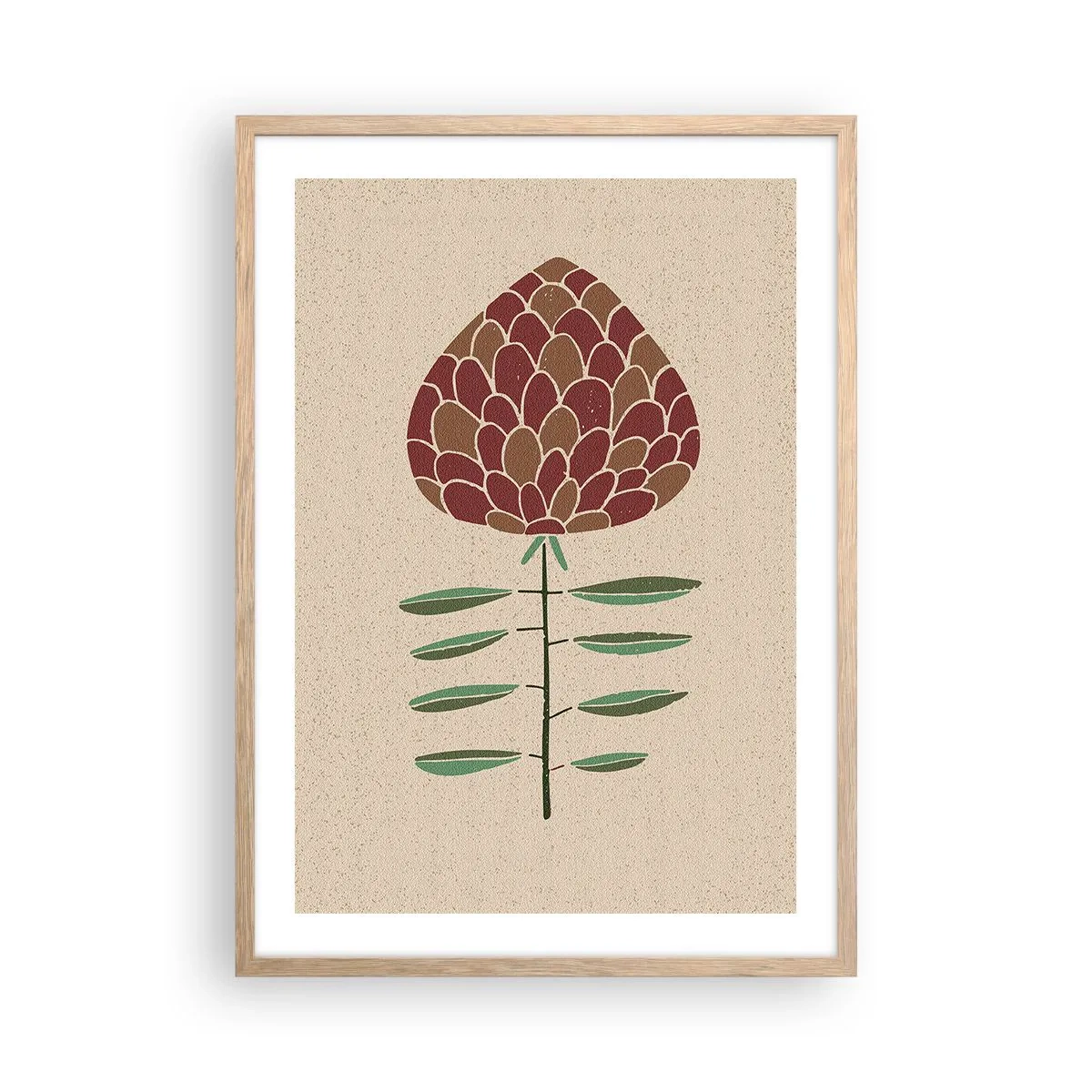 Plakat w ramie jasny dąb - Jak wielka szycha - 50x70 cm