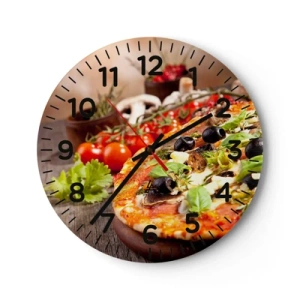 Zegar ścienny - Z tellurycznych ingrediencji - 30x30 cm