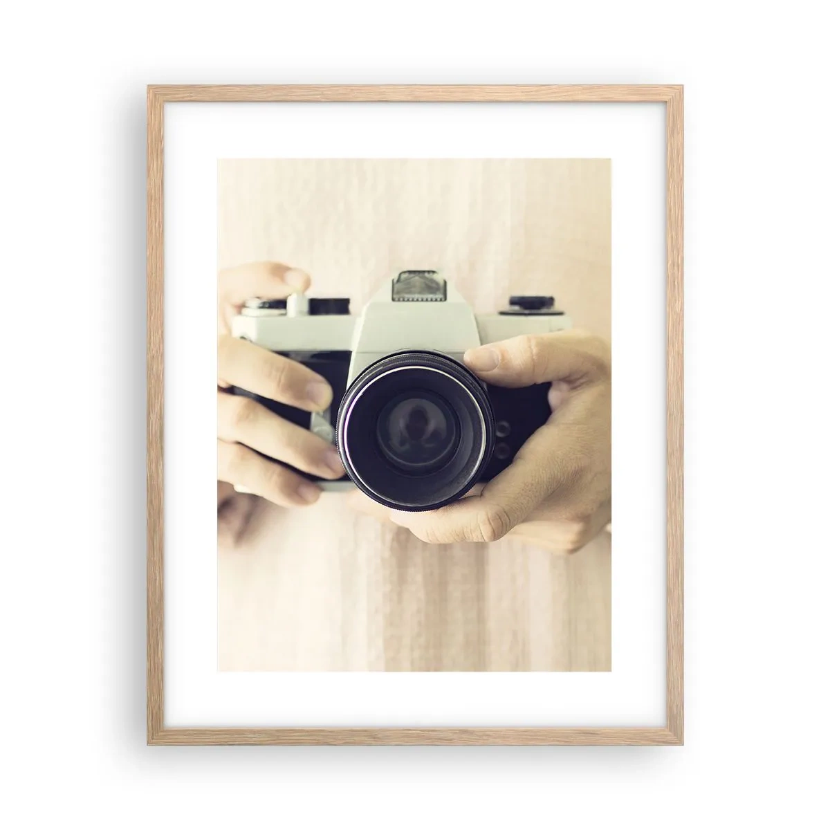 Plakat w ramie jasny dąb - By widzieć więcej… - 40x50 cm