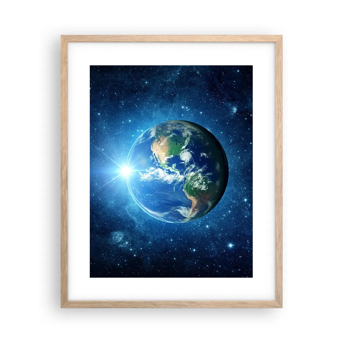 Plakat w ramie jasny dąb - Jesteśmy w niebie - 40x50 cm