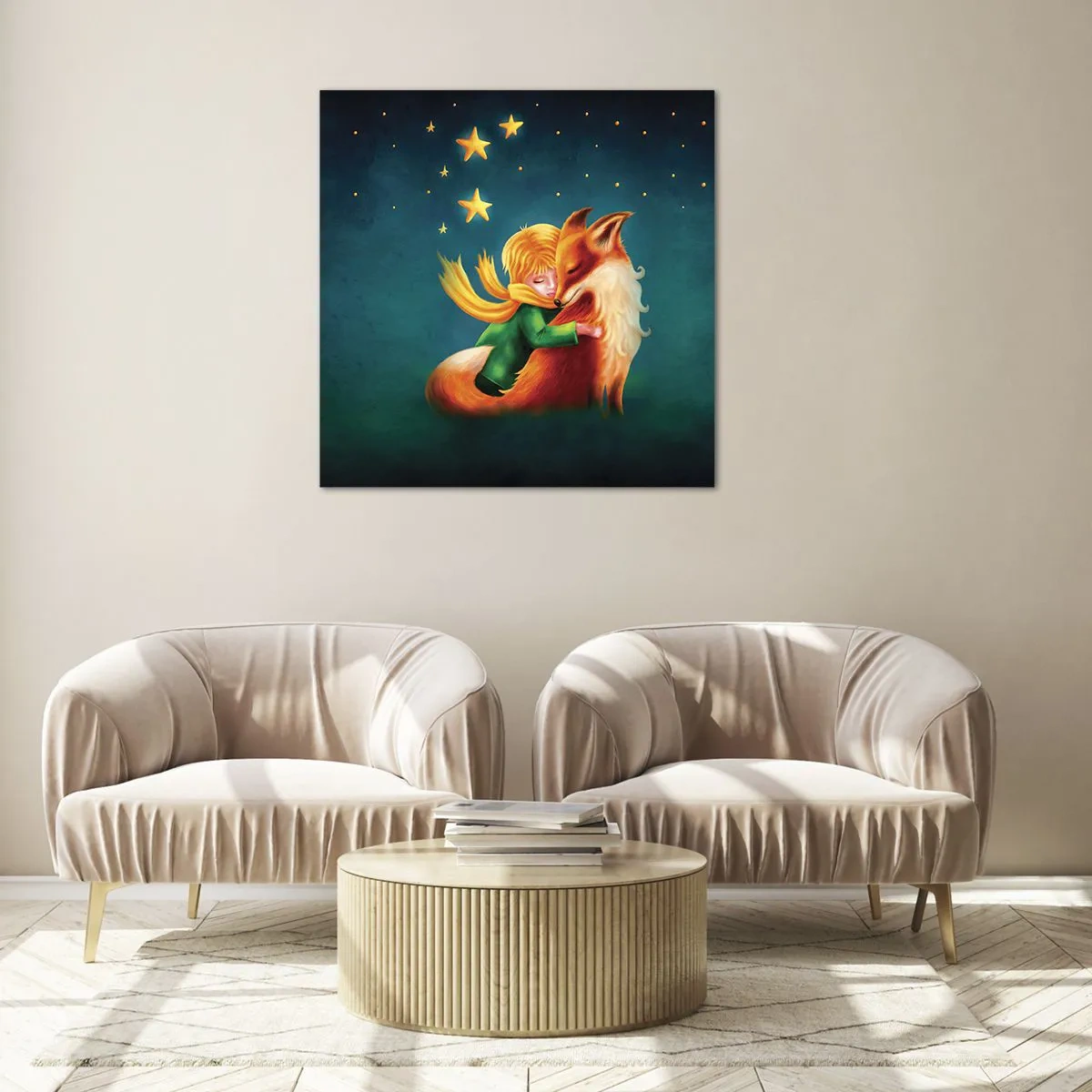 Obraz na szkle - Mały Książę - 50x50 cm
