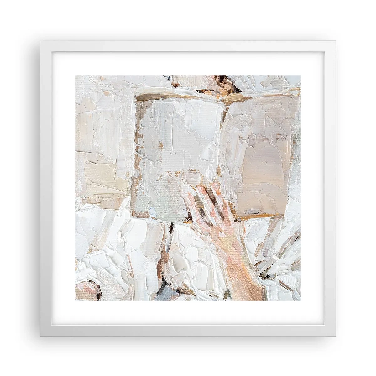 Plakat w białej ramie - W innym świecie - 40x40 cm