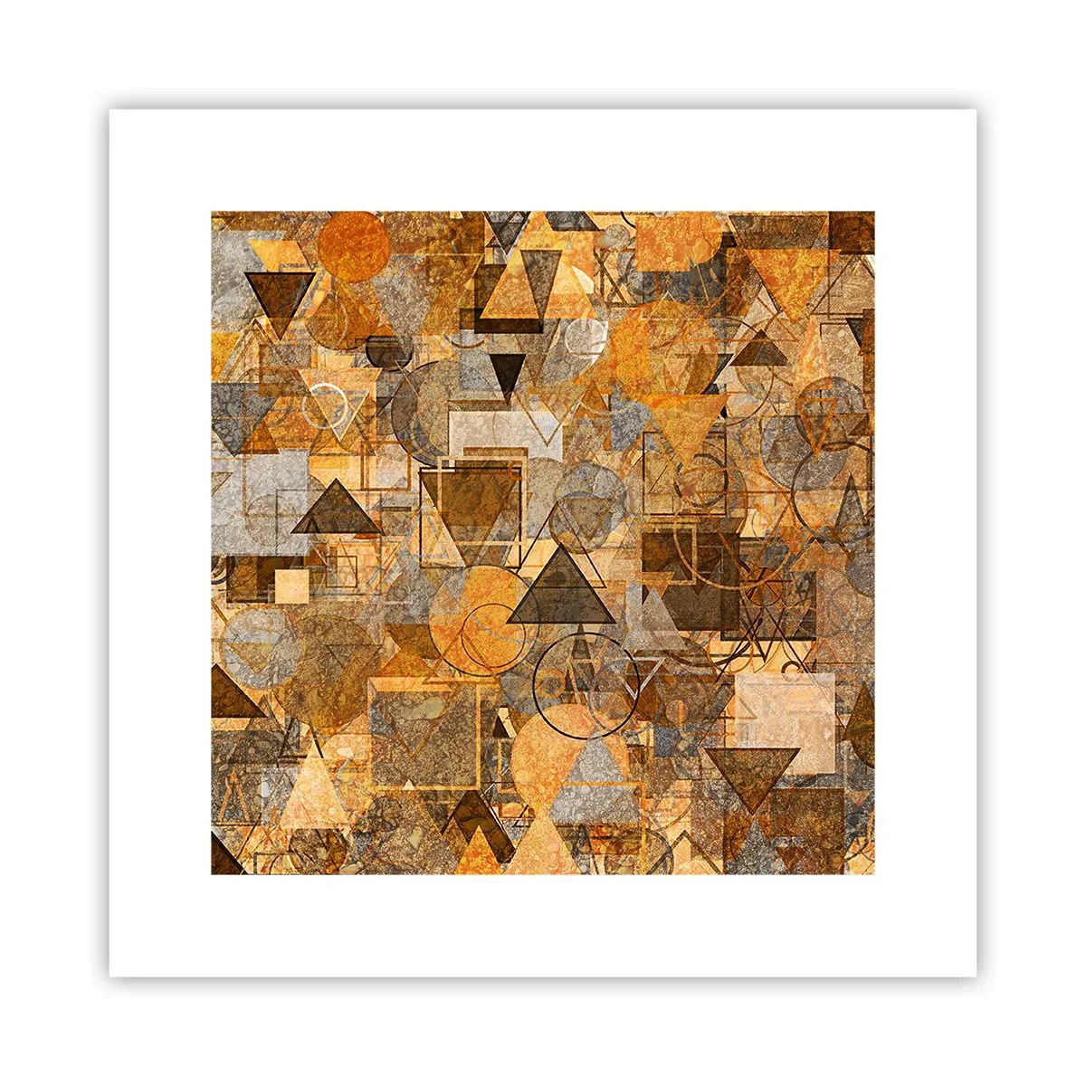 Plakat - Świat ujęty w formę - 30x30 cm