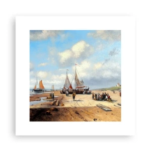 Plakat - Po udanym połowie - 30x30 cm